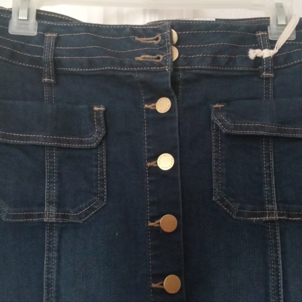 Denim mini skirt